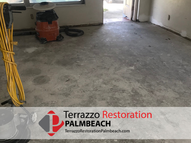 Terrazzo Tile Restoration Process Palm Beach
